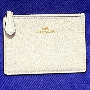 Coach card holder with zipper